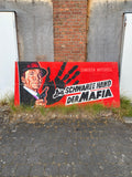 gemaltes Filmplakat "Die schwarze Hand der Mafia" Film noir Amerika 50er Jahre