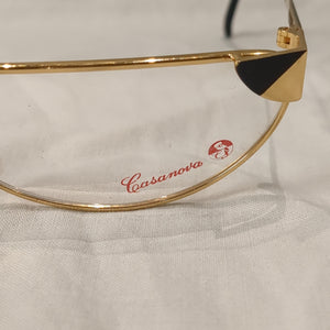 211. Damenbrille von Casanova 24 kt vergoldet