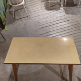 Tisch Holz mit Kunststoff beschichteter Tischplatte +