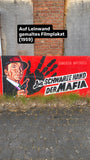 gemaltes Filmplakat "Die schwarze Hand der Mafia" Film noir Amerika 50er Jahre