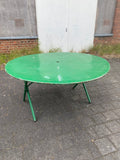 Riesiger französischer Gartentisch - Metalltisch - grün - klappbar - Balkontisch - Terrassentisch