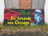Gemaltes Filmplakat: Die Schande von Chicago - The scarface mob - mafiafilm