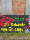 Gemaltes Filmplakat: Die Schande von Chicago - The scarface mob - mafiafilm