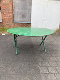 Riesiger französischer Gartentisch - Metalltisch - grün - klappbar - Balkontisch - Terrassentisch