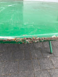Riesiger französischer Gartentisch - Metalltisch - grün - klappbar - Balkontisch - Terrassentisch