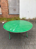 Riesiger französischer Gartentisch - Metalltisch - grün - klappbar - Balkontisch - Terrassentisch