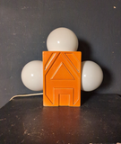 Orange Keramik tischlampe 3 flammig  /
