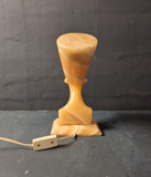 Lampe in Büsten Form der Nofretete aus Onyx   /