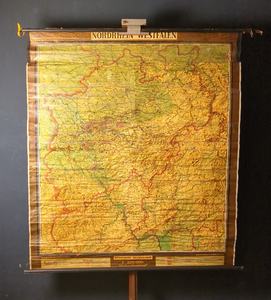 (151) Schulrollkarte, Nordrhein-Westfalen ca. 50er-60er Jahre NRW