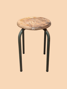 Hocker Holz/ Metall  /