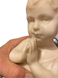 2024-09-10 Junge, betend / Alabasterbüste / kleine Skulptur / Bares für Rares