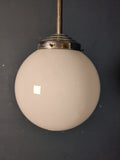 Deckenlampe Kugelform weiß 30er Jahre  /