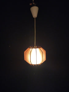 Deckenlampe aus Holz/ Papier  /