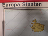(0622) Schulrollkarte ,Europa Staaten    /x