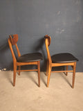 Stühle Teakholz dänisch 2er Set   /
