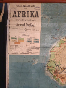 (592) - Schulrollkarte, Afrika 20er Jahre