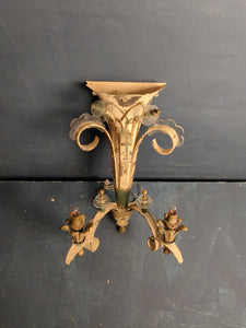 Wand-Lampe 3 flammig Frankreich 20er Jahre  /