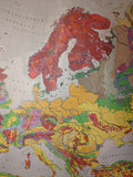 (0171) Schulrollkarte, Europa, Geologische Übersicht  /x
