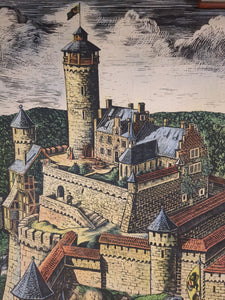 (279) Schulrollkarte, Eine Mittelalterliche Burg