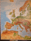(0599) Schulrollkarte, Europa physisch  /x