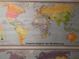 (417) Schulrollkarte, Lebensstandard der Welt  /