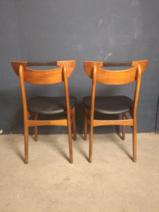 Stühle Teakholz dänisch 2er Set   /
