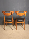 Stühle Teakholz dänisch 2er Set   /