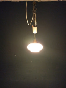 Deckenlampe Glas/ Kupfer  /