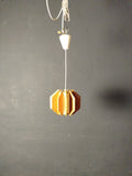 Deckenlampe aus Holz/ Papier  /