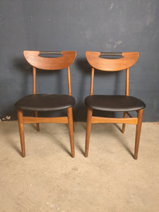 Stühle Teakholz dänisch 2er Set   /
