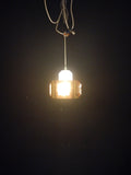 Deckenlampe Glas/ Holz