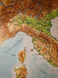 (0101) Schulrollkarte, Italien Apenninen Halbinsel  /x
