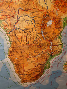 (154) Schulrollkarte, Afrika  /