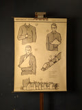 2024-07-24 (0612)  Schulrollkarte, Erste Hilfe Schienung von Hand und Arm / 60er Jahre / Bares für Rares Vintage