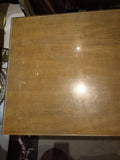 Schreibtisch mit Glasplatte  /