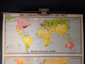 (417) Schulrollkarte, Lebensstandard der Welt  /