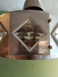 Deckenlampe dänisch Messing Glas