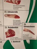 (0352) Schulrollkarte,ABC des Rindfleisches, Maggi Kochstudio