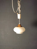 Deckenlampe Glas/ Kupfer  /