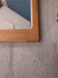 Spiegel mit Teakholz Rahmen  /