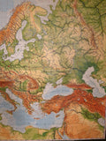 (0599) Schulrollkarte, Europa physisch  /x