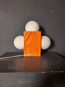 Orange Keramik tischlampe 3 flammig  /