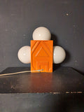Orange Keramik tischlampe 3 flammig  /