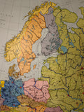 (0622) Schulrollkarte ,Europa Staaten    /x