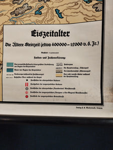 (256) Schulrollkarte Eiszeitalter , Die Ältere Steinzeit