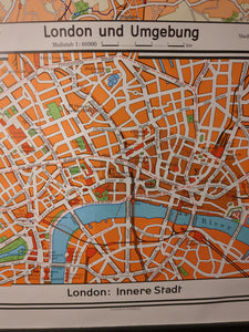 (389) Schulrollkarte, London 60er Jahre