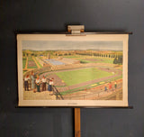 (0010) Schulrollkarte, Das Stadion  /x DDR Russischunterricht Sportevent