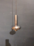 Deckenlampe  Chrom 70er Jahre  /