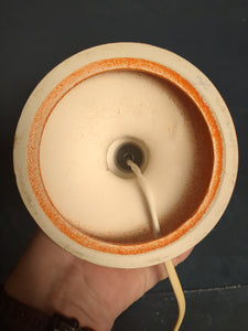 Tischlampe mit Keramik Fuß  /