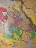 (0171) Schulrollkarte, Europa, Geologische Übersicht  /x